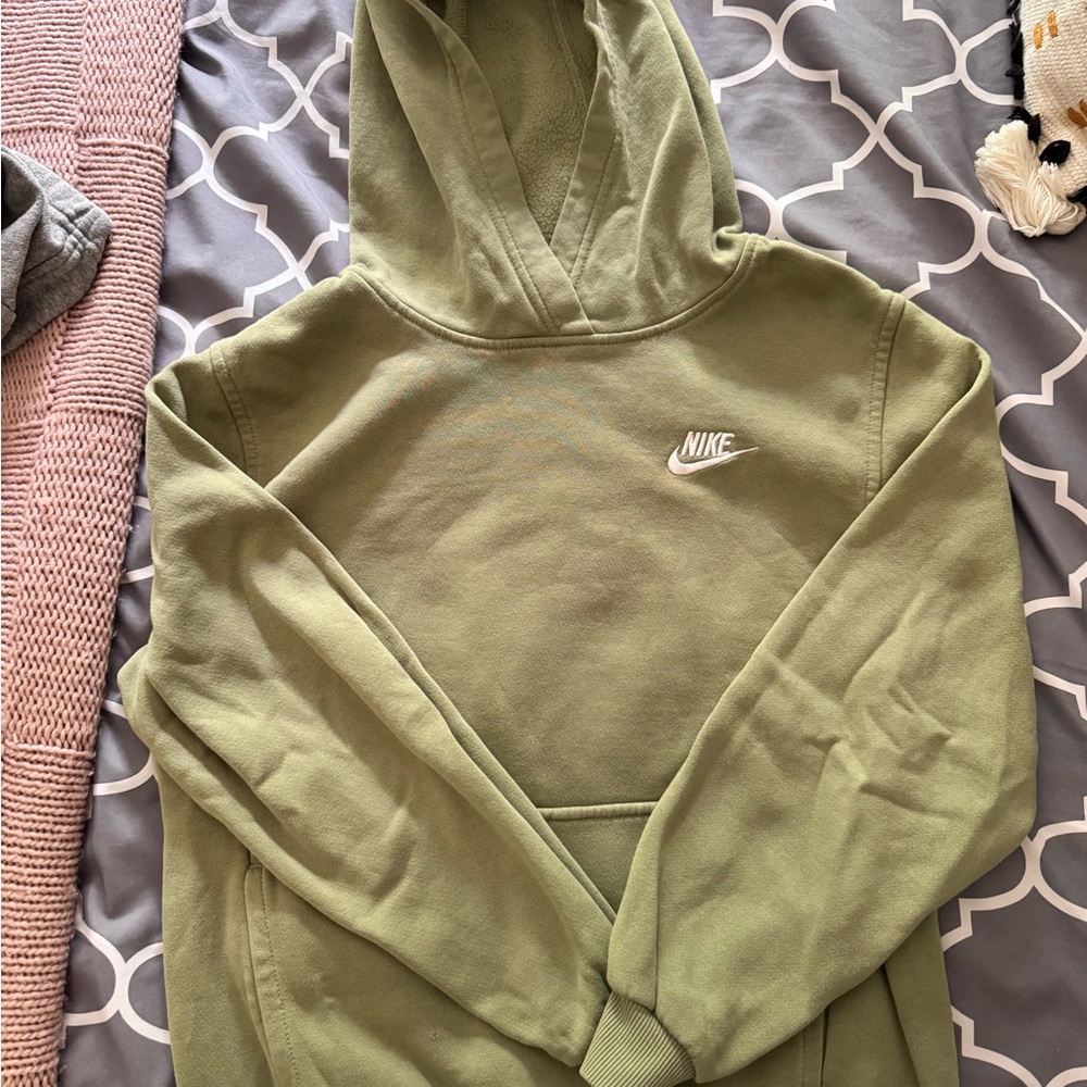 Nike Beige Fleece Hoodie